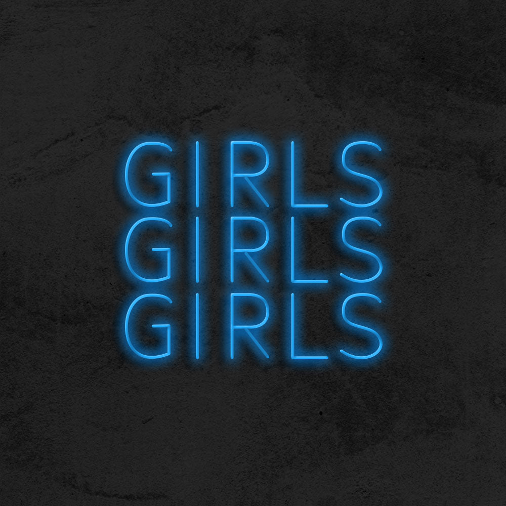 Girls Girls Girls - LED Neon Sign