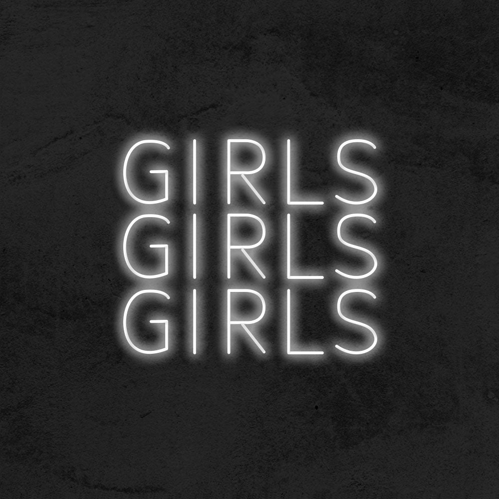 Girls Girls Girls - LED Neon Sign
