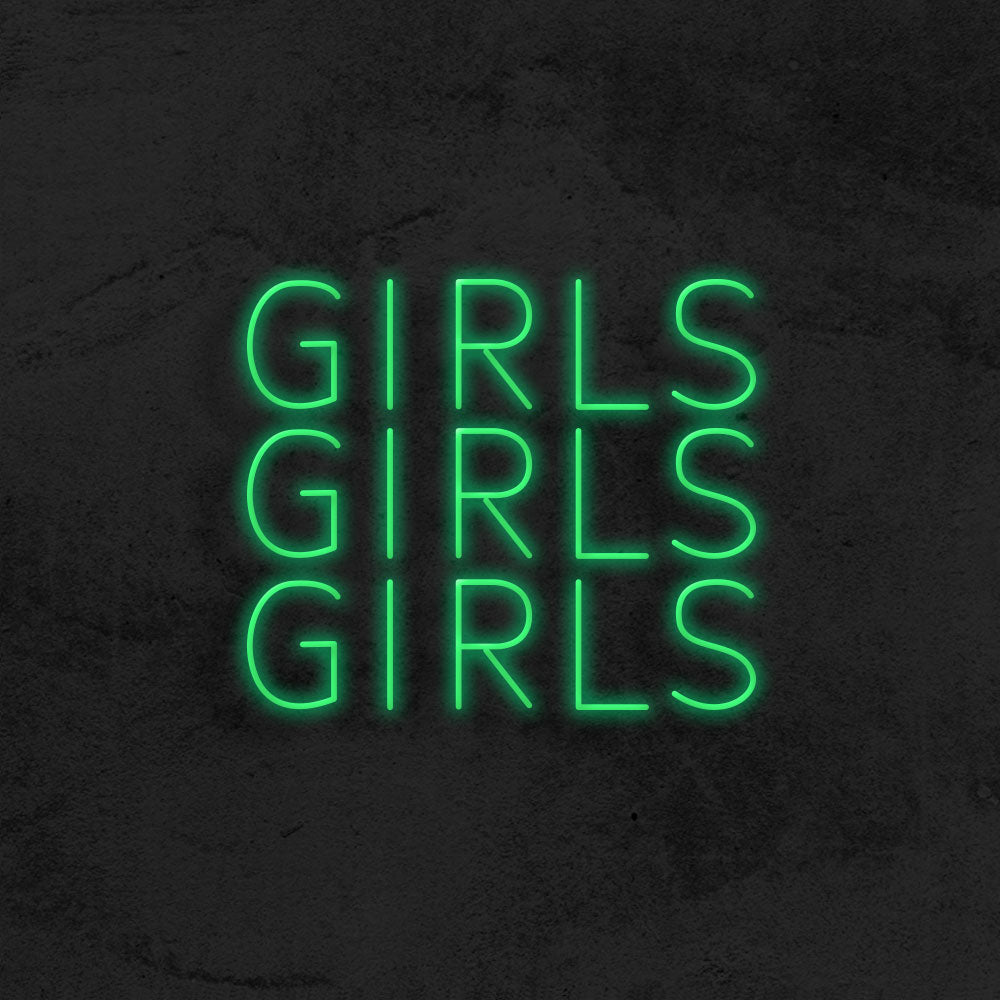 Girls Girls Girls - LED Neon Sign
