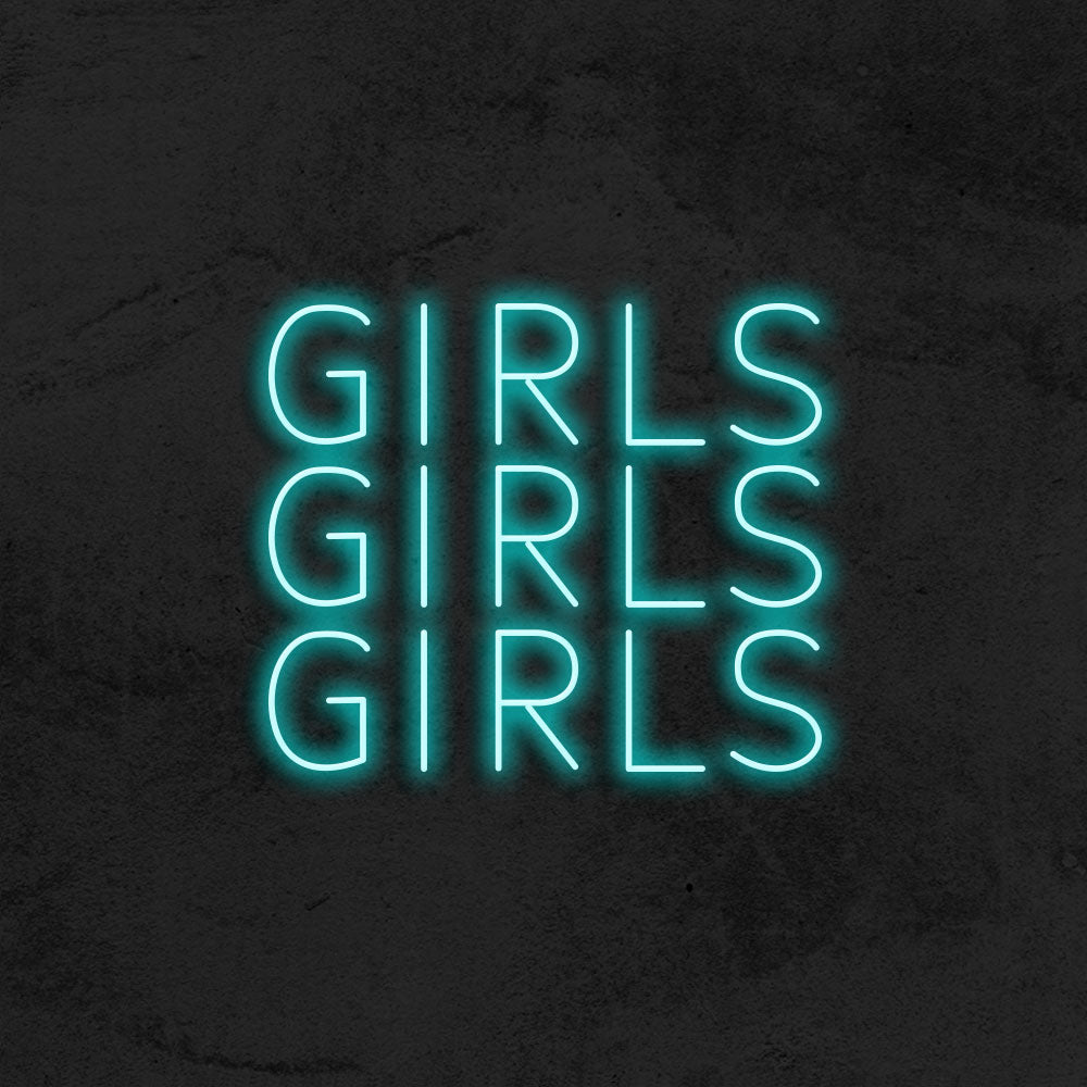Girls Girls Girls - LED Neon Sign