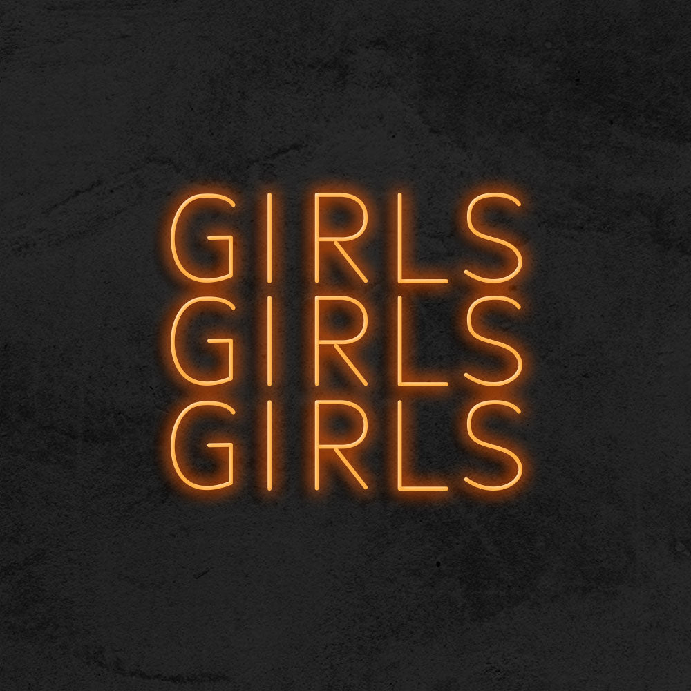Girls Girls Girls - LED Neon Sign
