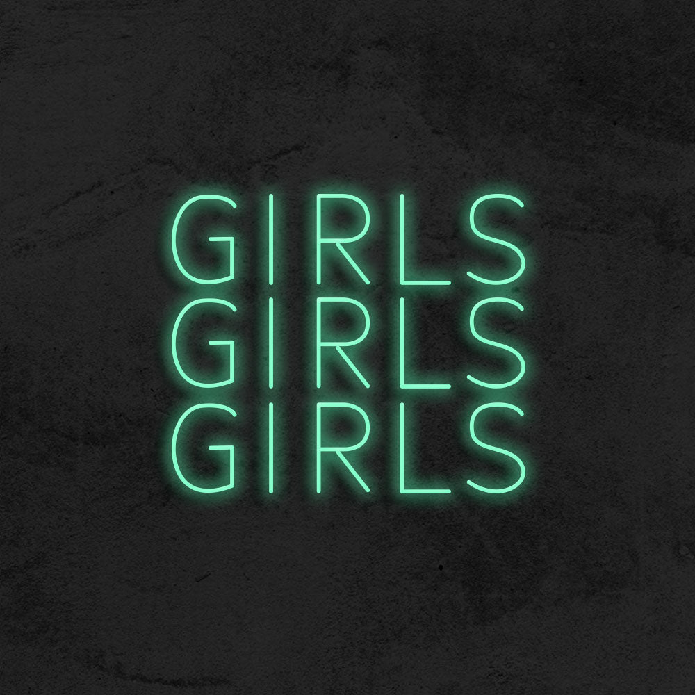 Girls Girls Girls - LED Neon Sign